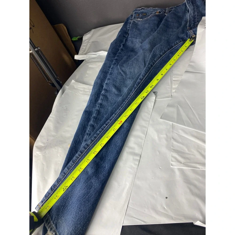 Polo‎ Ralph Lauren Men's Jeans 42x30 Blue Denim Straight Leg Made in Mexico